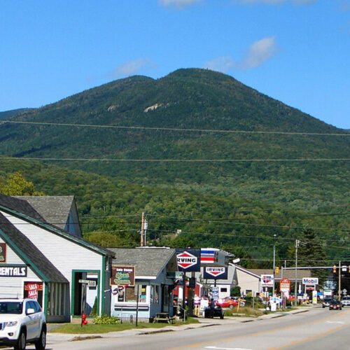 Main Street view of Lincoln NH where Smith River offers HVAC services